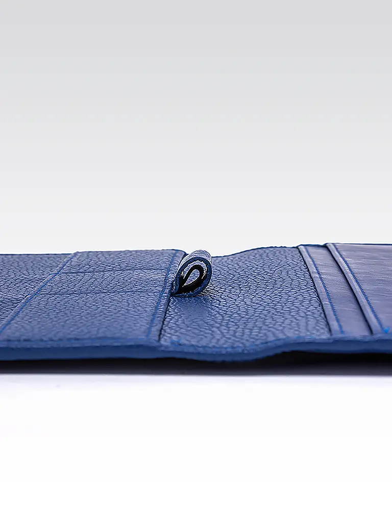 FABRIANO | Porte-bloc A5 en cuir bleu | 