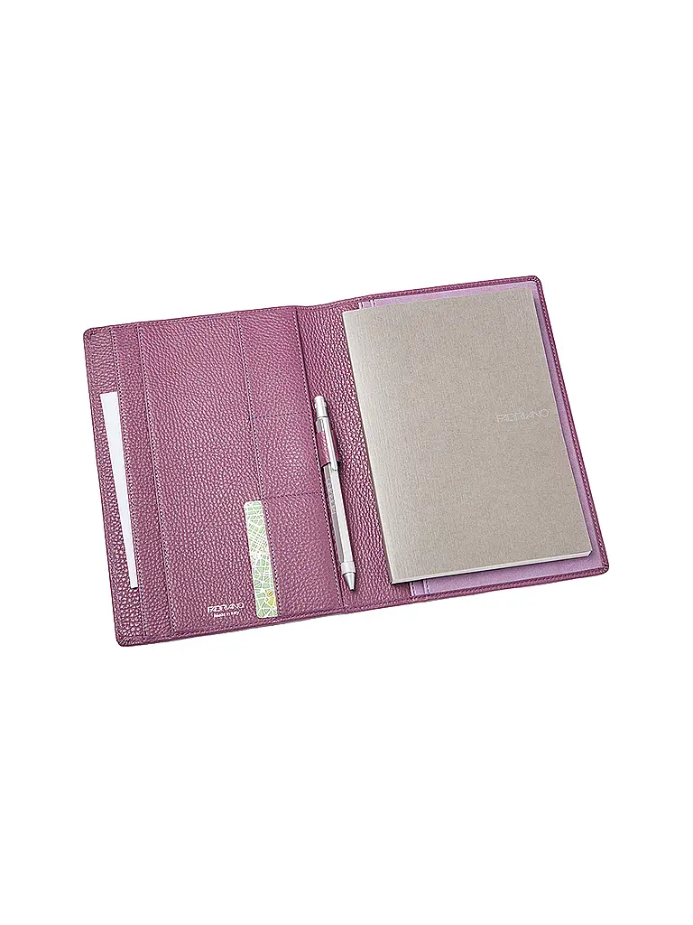 FABRIANO | Porte-bloc en cuir A5 Violet | 