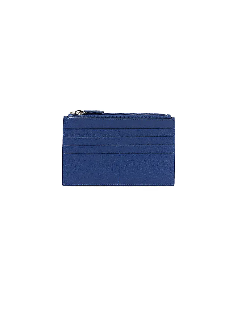 FABRIANO | Porte-cartes zippé bleu | 