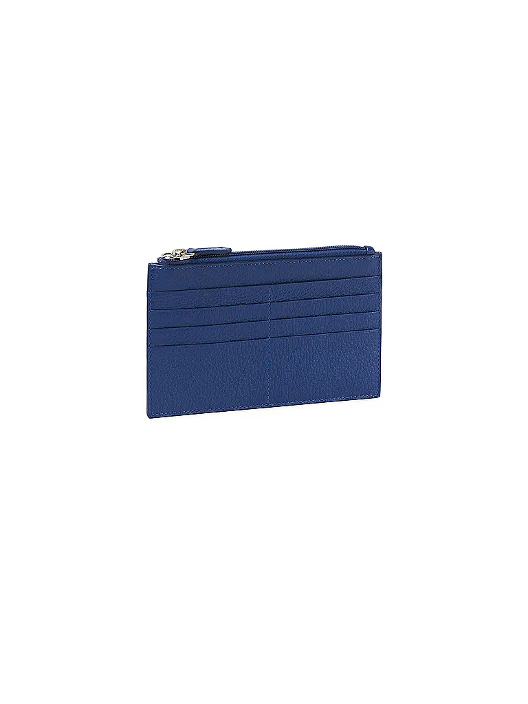 FABRIANO | Porte-cartes zippé bleu | 