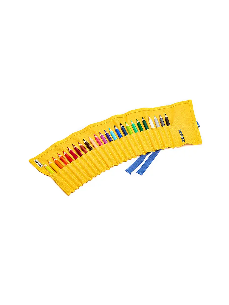 FABRIANO | Trousse à crayons de couleur avec 24 crayons de couleur Yellow | 