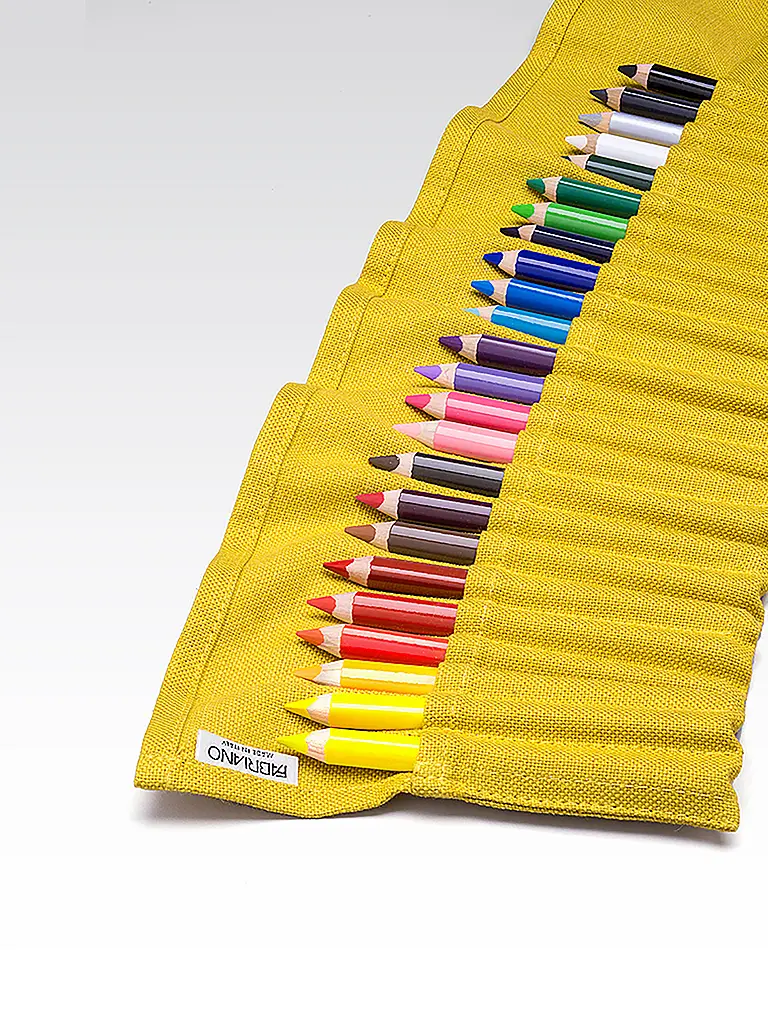 FABRIANO | Trousse à crayons de couleur avec 24 crayons de couleur Yellow | 