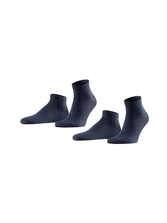 FALKE | Socquettes 2 paires "Happy" (bleu marine foncé)
