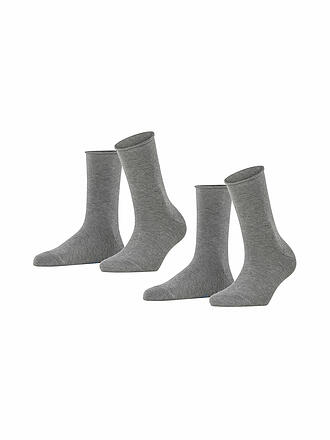 FALKE | Happy Chaussettes Lot de 2 gris clair chiné