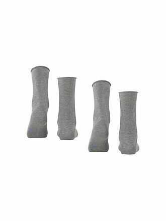 FALKE | Happy Chaussettes Lot de 2 gris clair chiné