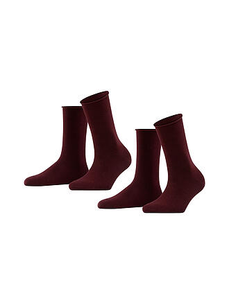 FALKE | Happy Socken lot de 2 barolo