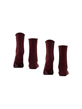 FALKE | Lot de 2 paires de chaussettes HAPPY barolo
