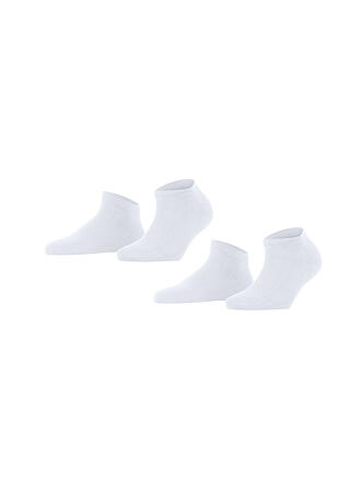 FALKE | Socquettes de sport Happy, lot de 2, blanc