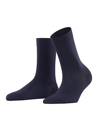 FALKE | Chaussettes COTTON TOUCH bleu marine foncé