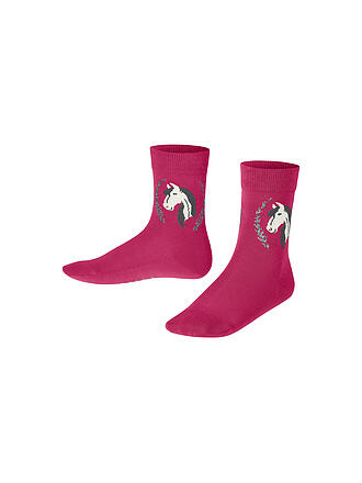 FALKE | Chaussettes enfant HORSE fuchsia