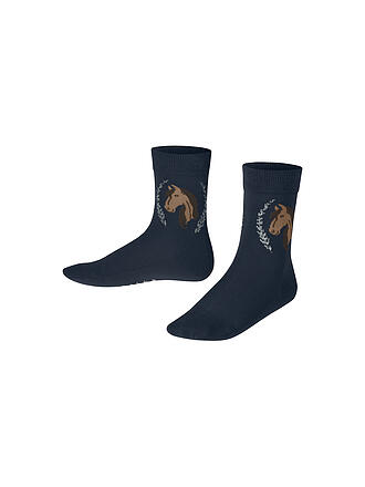 FALKE | Chaussettes enfant HORSE bleu espace