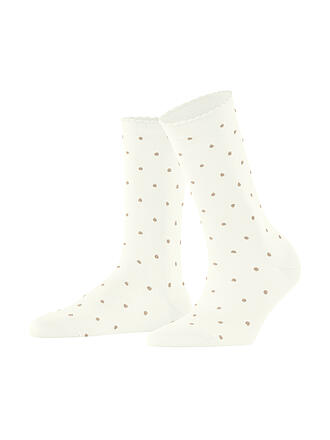 FALKE | Chaussettes SPIKE DOT blanc cassé