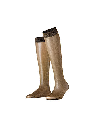 FALKE | Mi-bas GLITTER 30 DEN noir / or