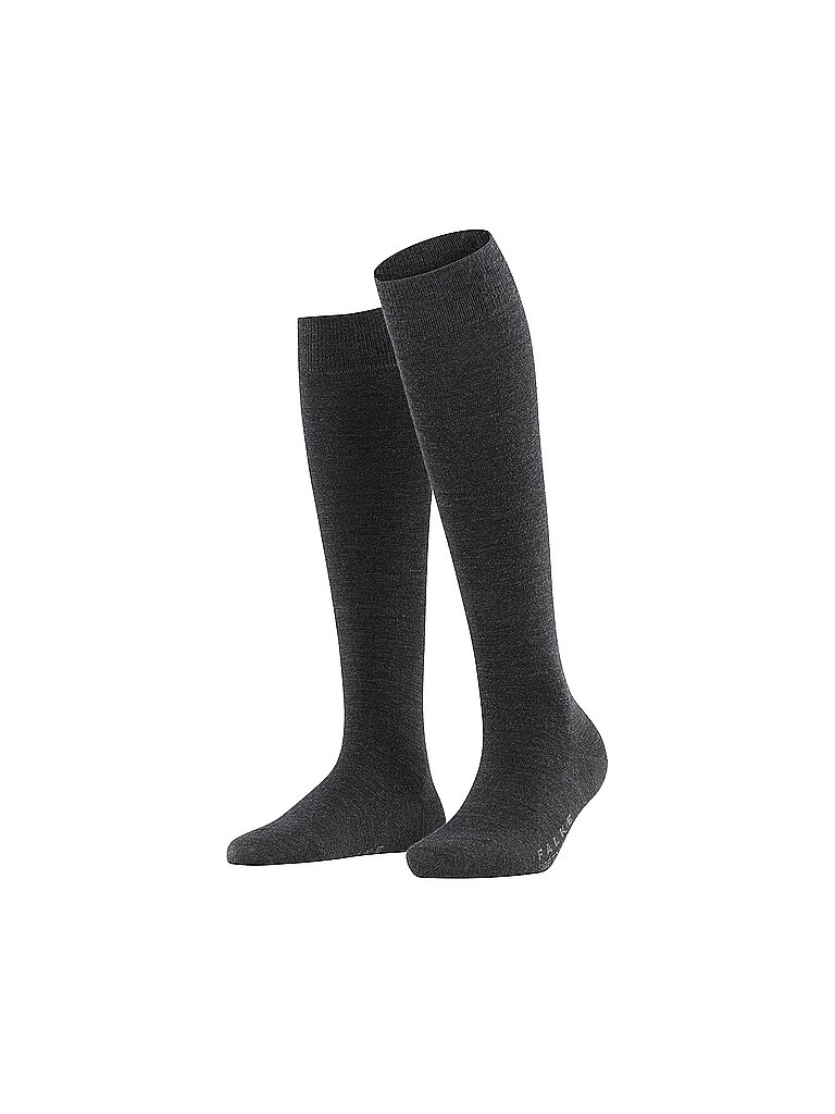 Mi-bas SOFTMERINO anthracite chiné gris 39/40