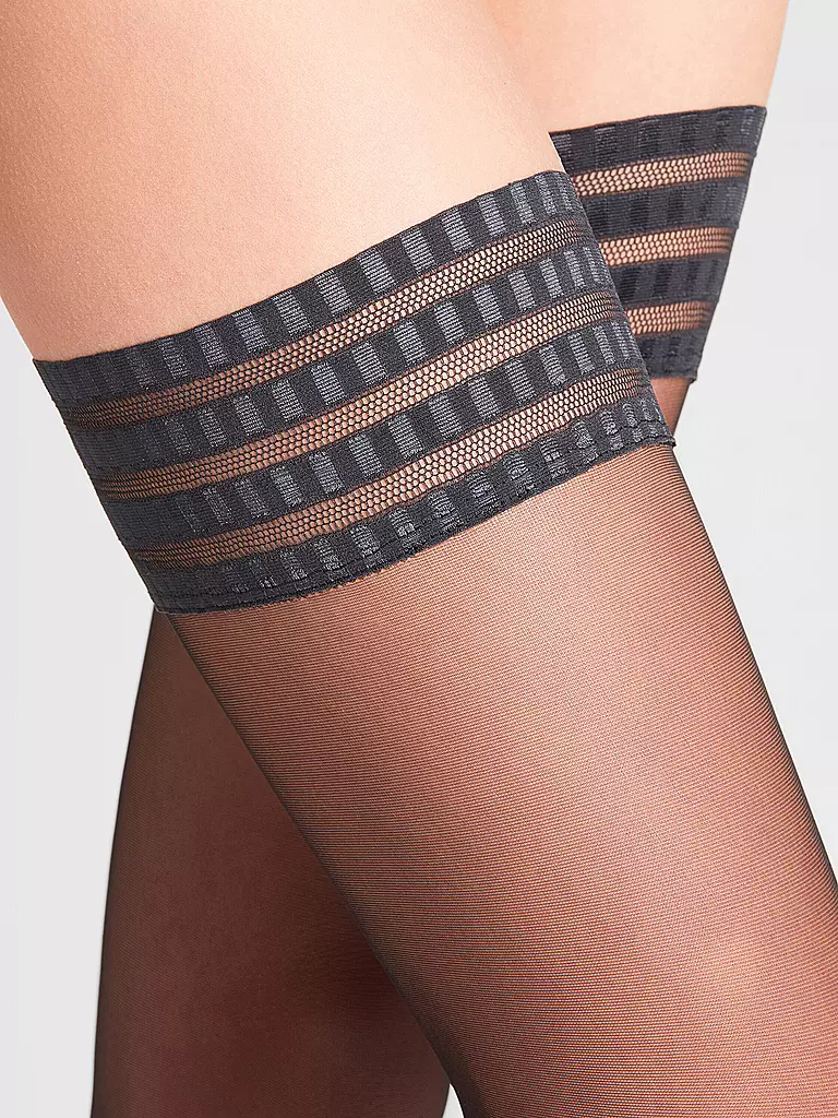 FALKE | Bas autofixants PURE MATT 20Den noir | Noir