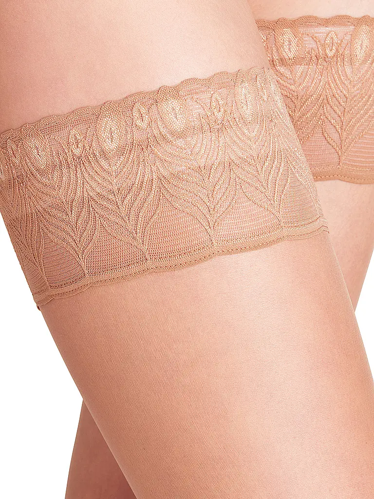 FALKE | Bas LUNELLE 8 DEN poudre | Beige