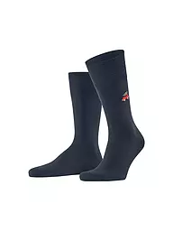 FALKE | Socken AIRPORT X-MAS CAR black | Bleu foncé