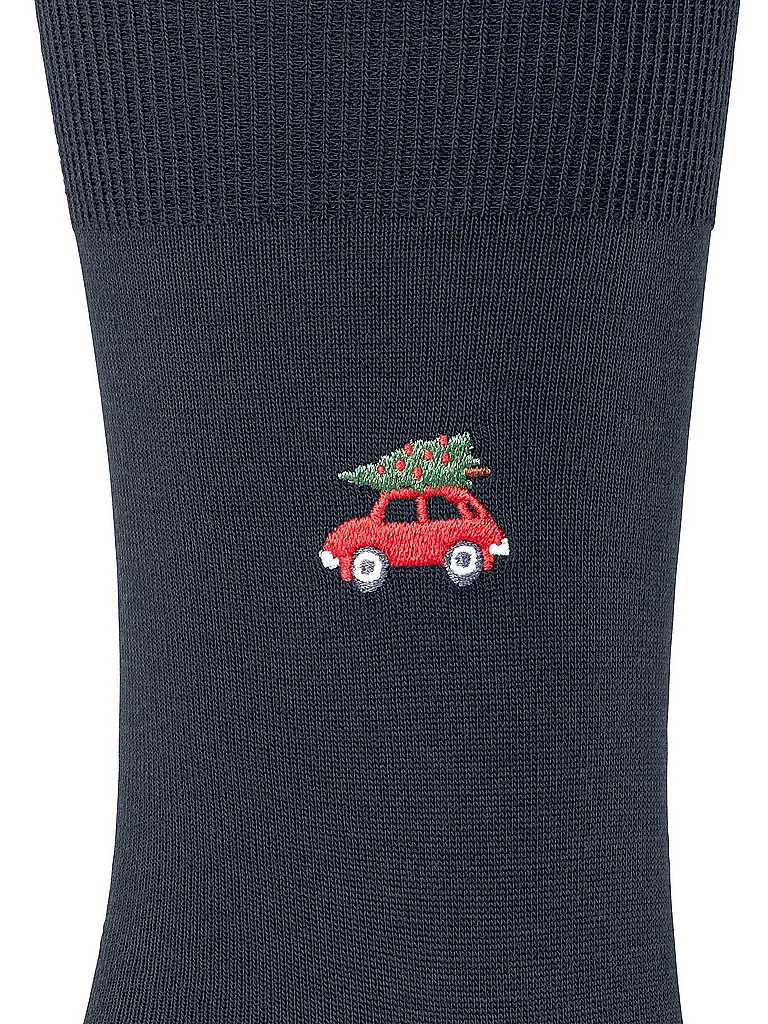 FALKE | Chaussettes AIRPORT X-MAS CAR space blue | 