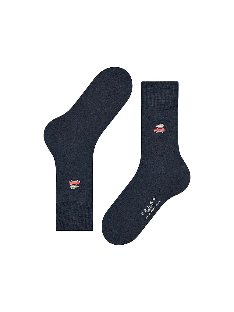 FALKE | Chaussettes AIRPORT X-MAS CAR space blue | 