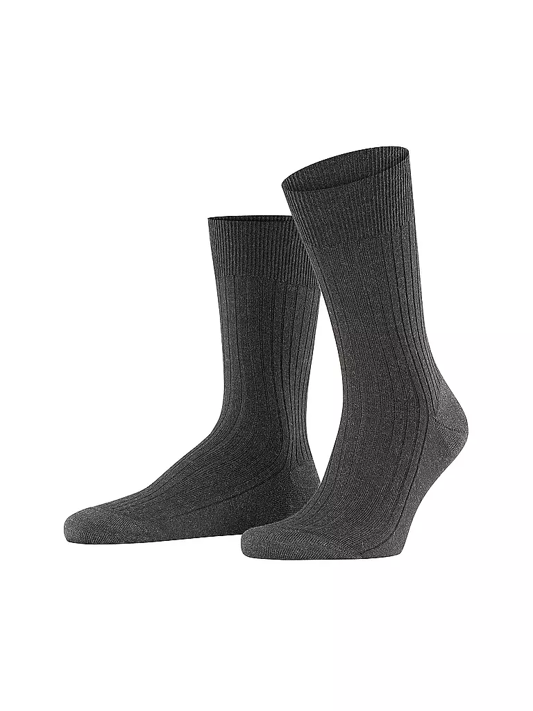 FALKE | Chaussettes BRISTOL PURE anthracite mel. | grau