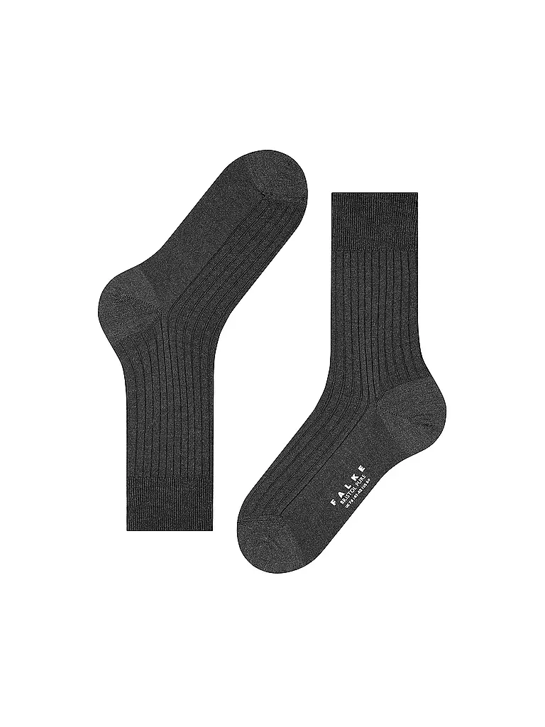 FALKE | Chaussettes BRISTOL PURE anthracite mel. | 