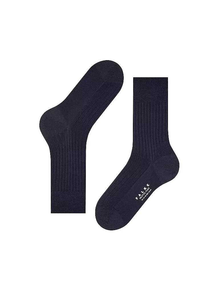 FALKE | Chaussettes BRISTOL PURE bleu marine foncé | blau