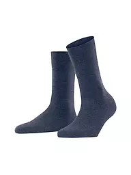 FALKE | Chaussettes SENSITIVE LONDON gris chiné clair. | Bleu