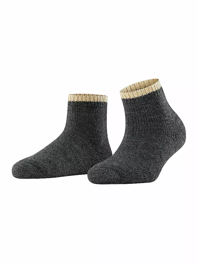 FALKE | Chaussettes Cosy Plush anthra.mel | schwarz