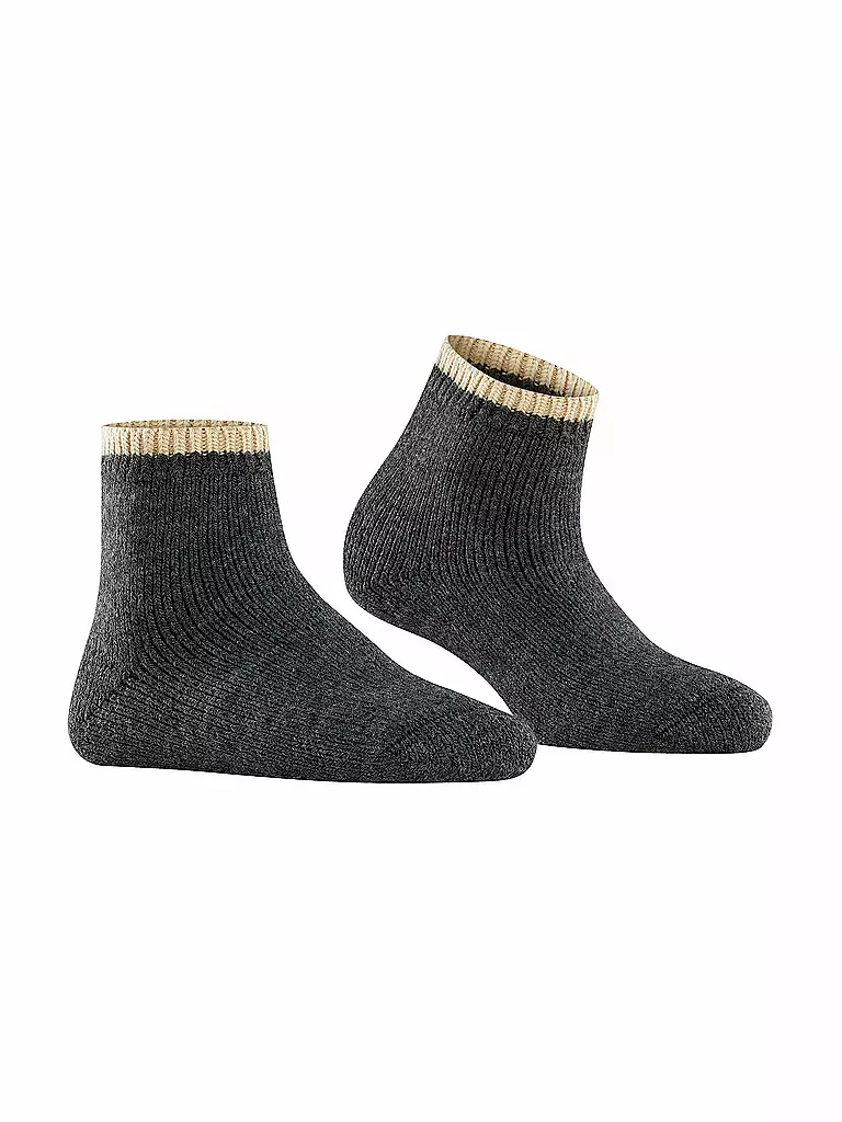 FALKE | Chaussettes Cosy Plush anthra.mel | schwarz