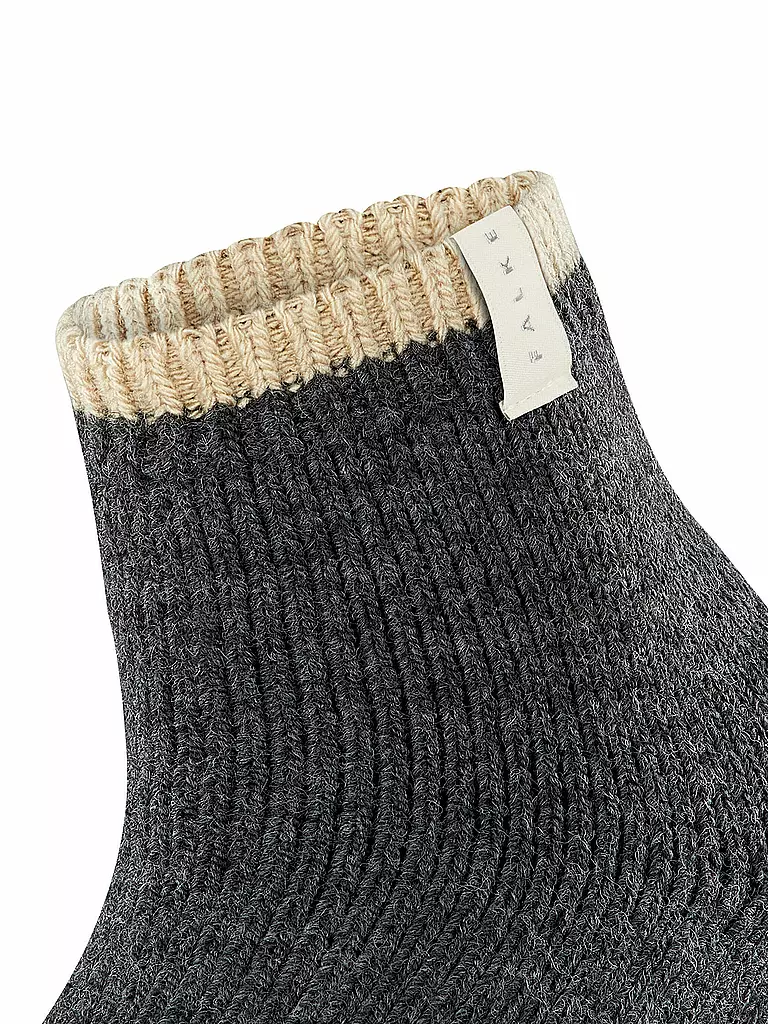 FALKE | Chaussettes Cosy Plush anthra.mel | schwarz