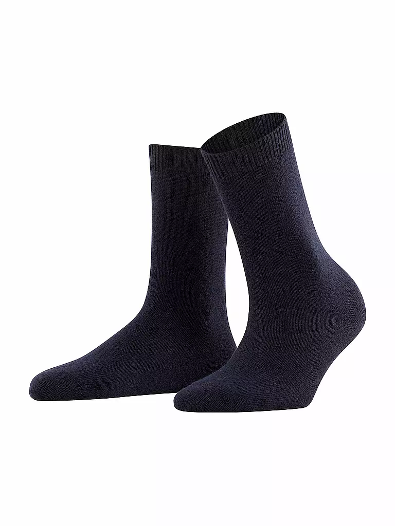 FALKE | Chaussettes COSY WOOL bleu marine foncé | dunkelblau