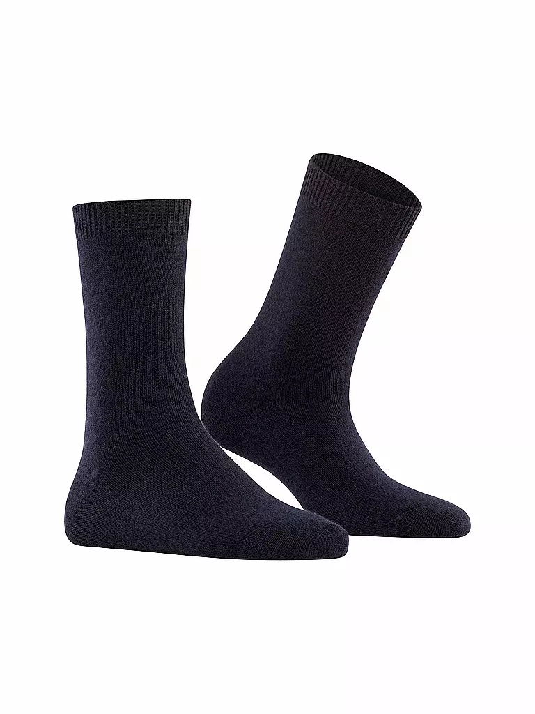 FALKE | Chaussettes COSY WOOL bleu marine foncé | dunkelblau