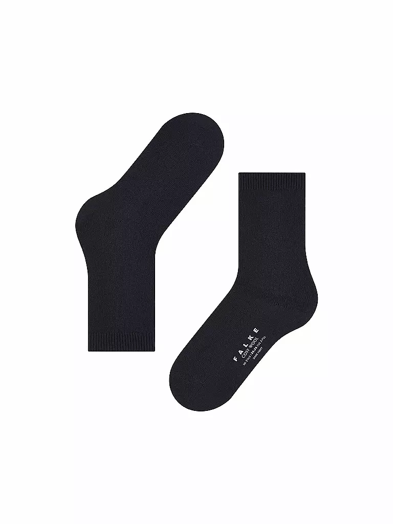 FALKE | Chaussettes COSY WOOL bleu marine foncé | dunkelblau
