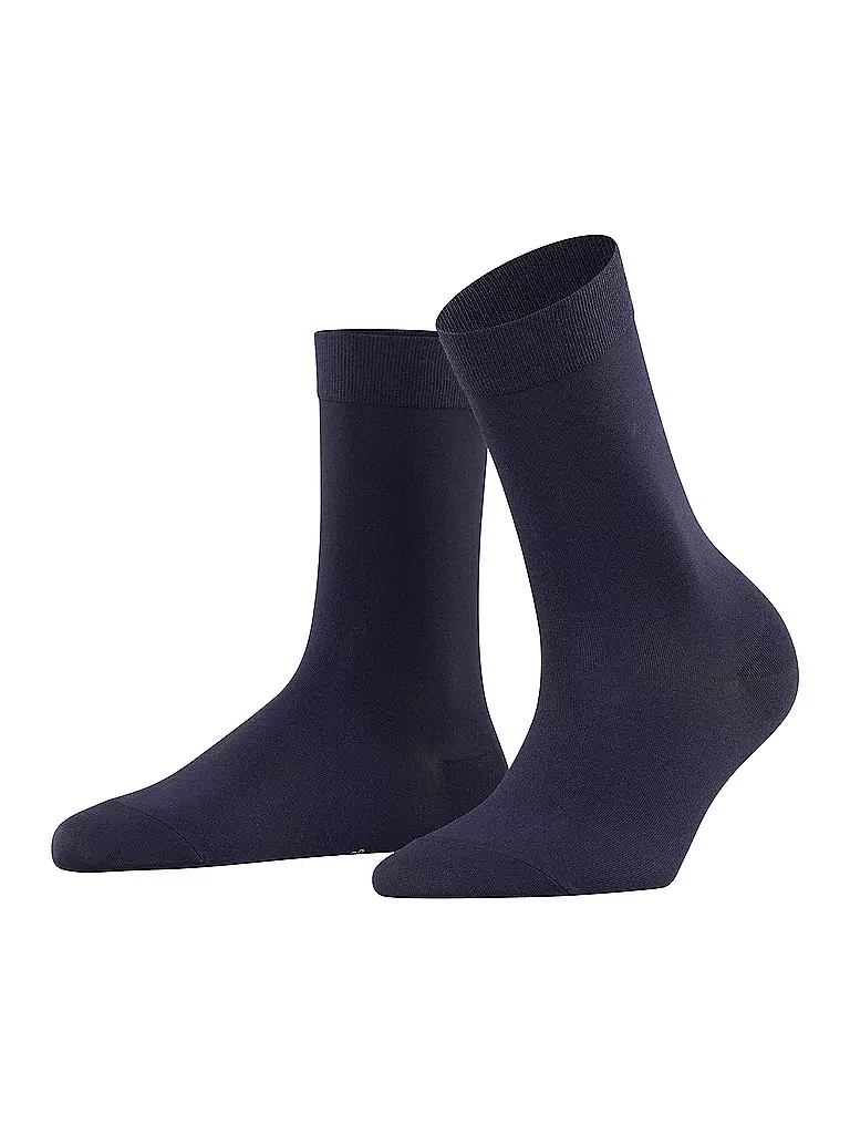 FALKE | Chaussettes COTTON TOUCH bleu marine foncé | dunkelblau