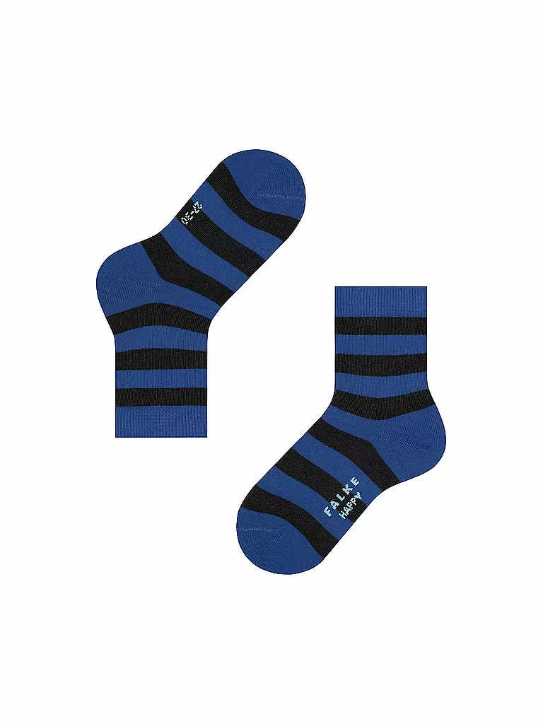 FALKE | Chaussettes enfant Happy Stripe, lot de 2, noir | schwarz