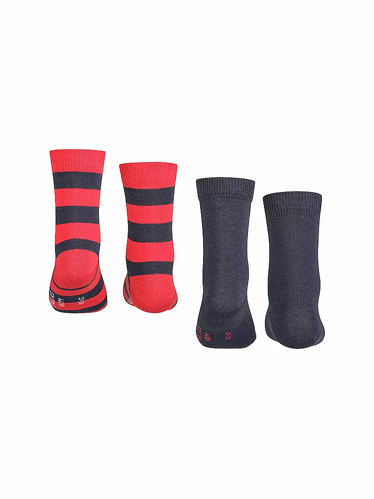 FALKE | Chaussettes enfant Happy Stripe lot de 2 marine | Bleu