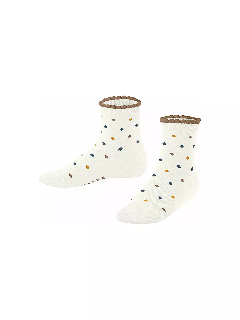FALKE | Chaussettes enfant MULTIDOT blanc cassé | weiss