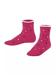 FALKE | Chaussettes enfant MULTIDOT blanc cassé | Rouge