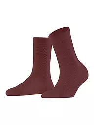 FALKE | Chaussettes FABLE ESTATE noir | Rouge foncé