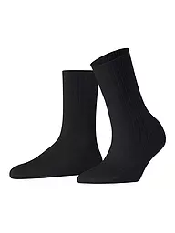 FALKE | Chaussettes FALKE COTTON RIB black | Noir