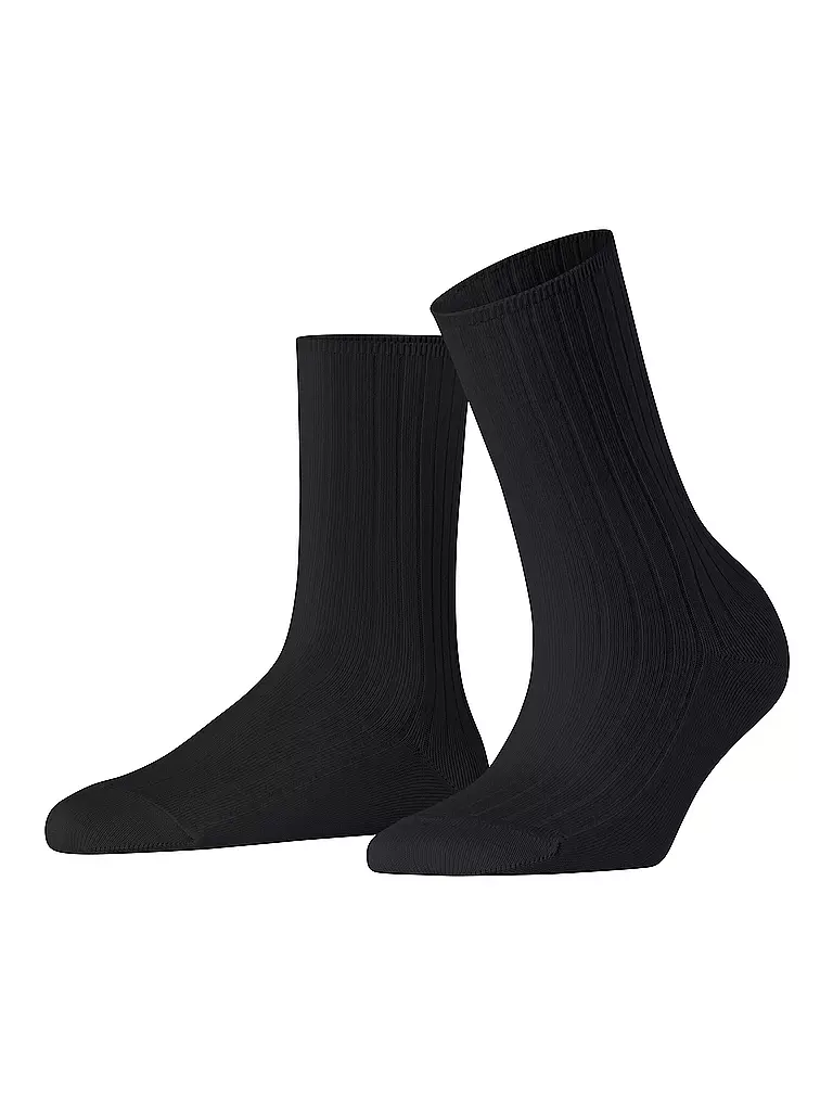 FALKE | Chaussettes FALKE COTTON RIB black | Noir