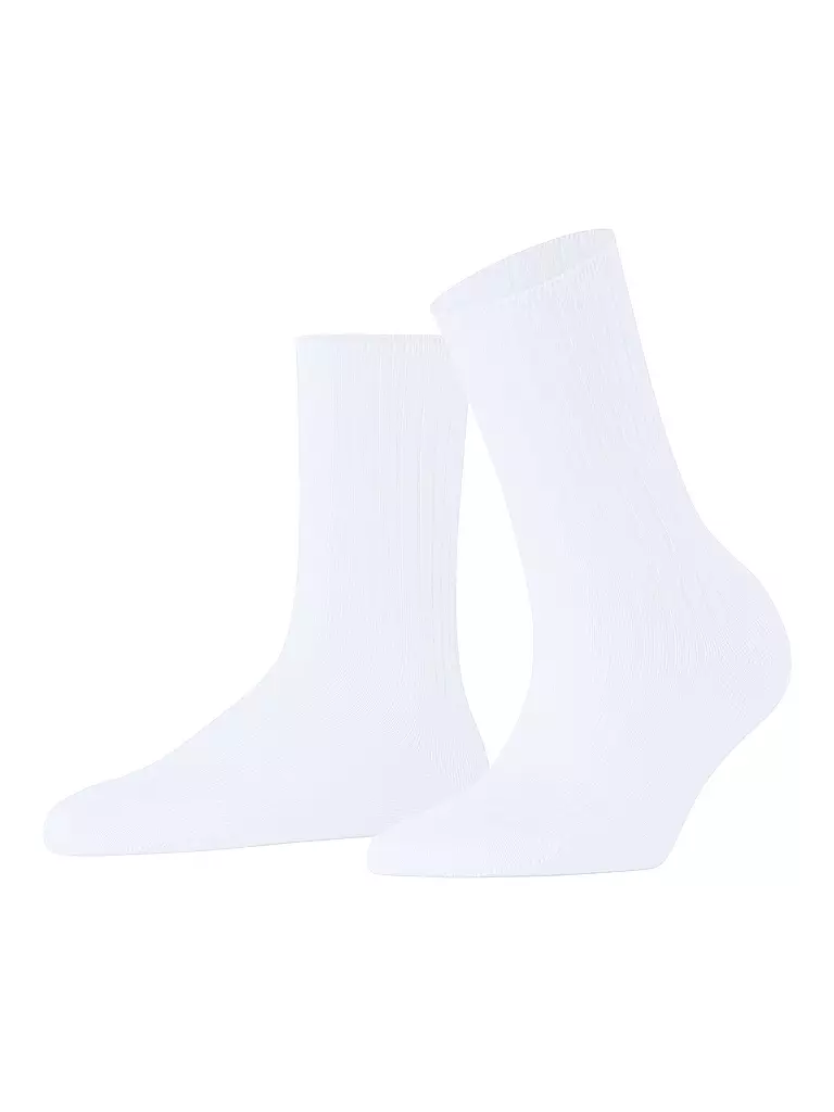 FALKE | Chaussettes FALKE COTTON RIB white | Blanc