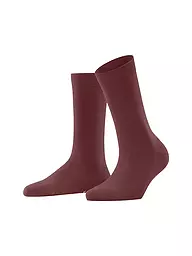 FALKE | Chaussettes Family marron foncé | Rouge foncé