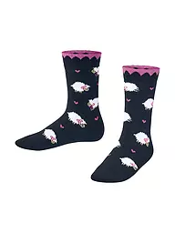 FALKE | Chaussettes fille CUTE SHEEP bleu espace | Bleu foncé