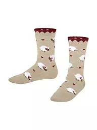 FALKE | Chaussettes fille CUTE SHEEP bleu espace | Beige