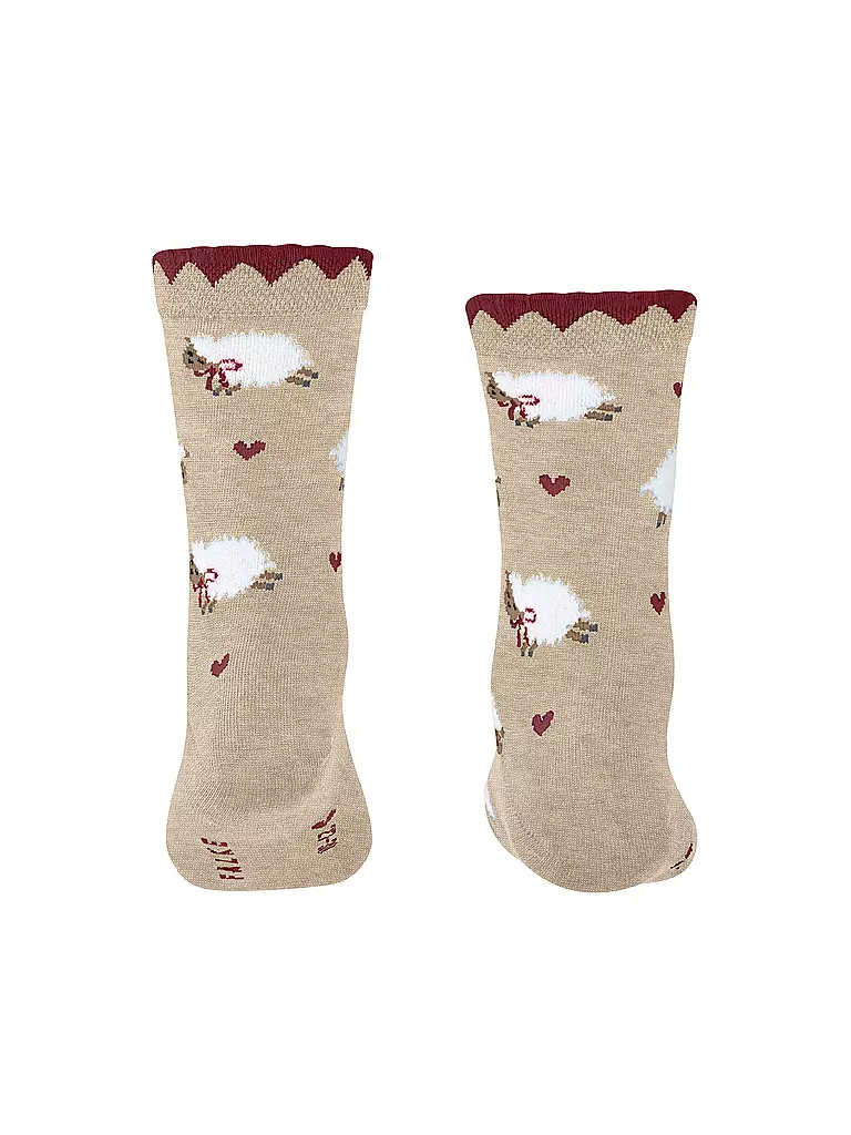FALKE | Chaussettes fille CUTE SHEEP sable chiné | 
