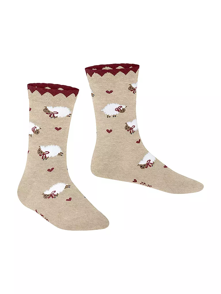 FALKE | Chaussettes fille CUTE SHEEP sable chiné | 
