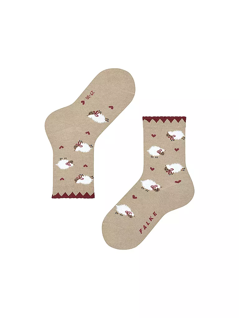 FALKE | Chaussettes fille CUTE SHEEP sable chiné | 