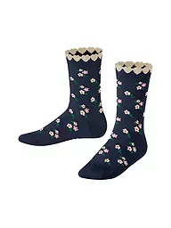 FALKE | Chaussettes fille DITSY FLOWERS bleu espace | Bleu