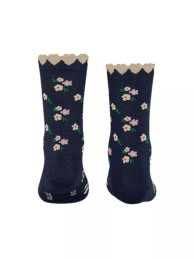 FALKE | Chaussettes fille DITSY FLOWERS bleu espace | 